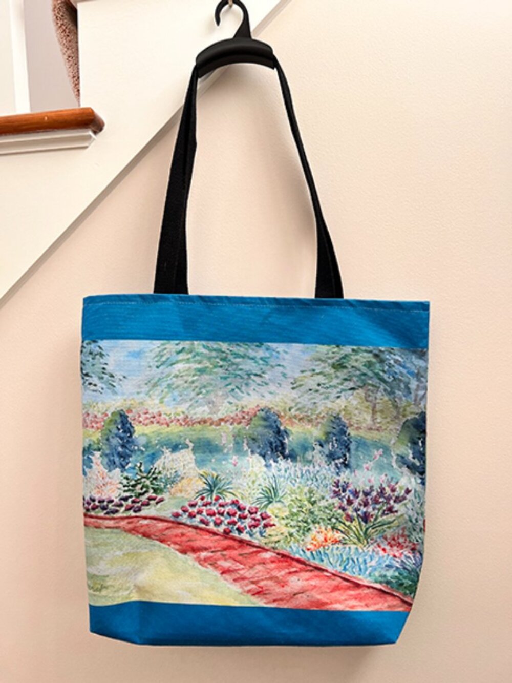 Inspired Tote Bag featuring Claude Monet's "The Artist’s Garden at Giverny" NWOT